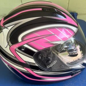 Womens Full Face Motorcycle Helmet , Size Small